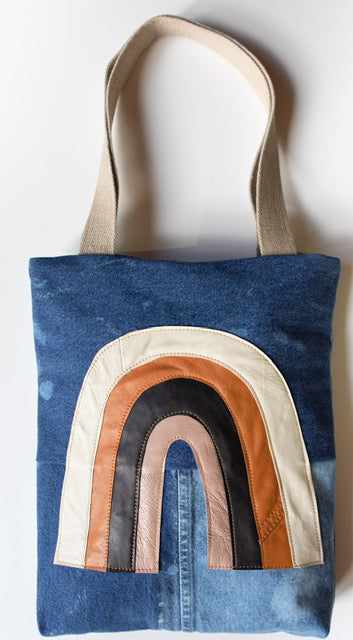 Handmade Recycled Denim Tote Bag 